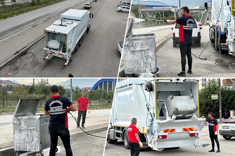 Karabük Belediyesi, Yeni Konteyner Yıkama Aracı ile Hijyen Çalışmalarını Güçlendiriyor