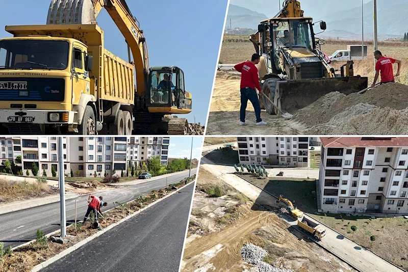 Belen TOKİ Konutlarında Asfalt ve Peyzaj Düzenleme Çalışmaları Başladı