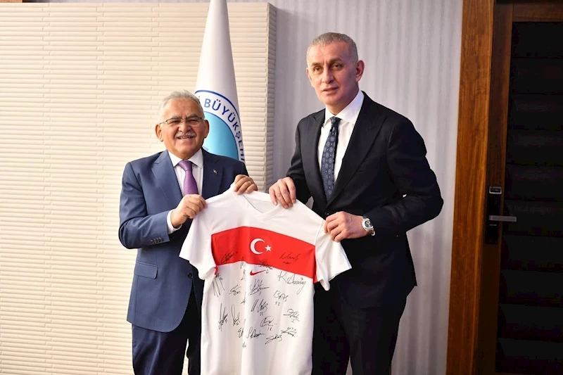 Başkan Büyükkılıç’a TFF Başkanı Hacıosmanoğlu’ndan Ziyaret