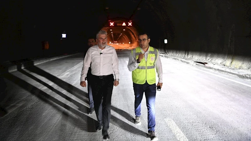 Başkan Görgel, Âşık Mahzuni Şerif Tünellerindeki Çalışmaları İnceledi