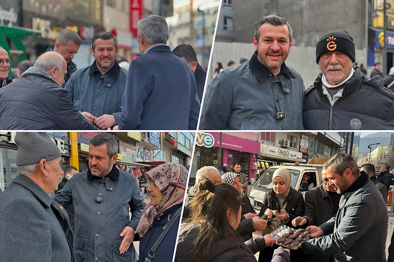 Belediye Başkanımız Özkan Çetinkaya, Kemal Güneş Caddesi ve Albay Karaoğlan Caddesinde Hemşehrilerimizle Bir Araya Geldi