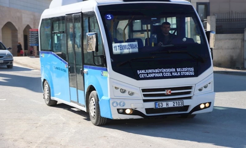 Ceylanpınar’da Şehir İçi Toplu Taşıma Seferleri Başladı