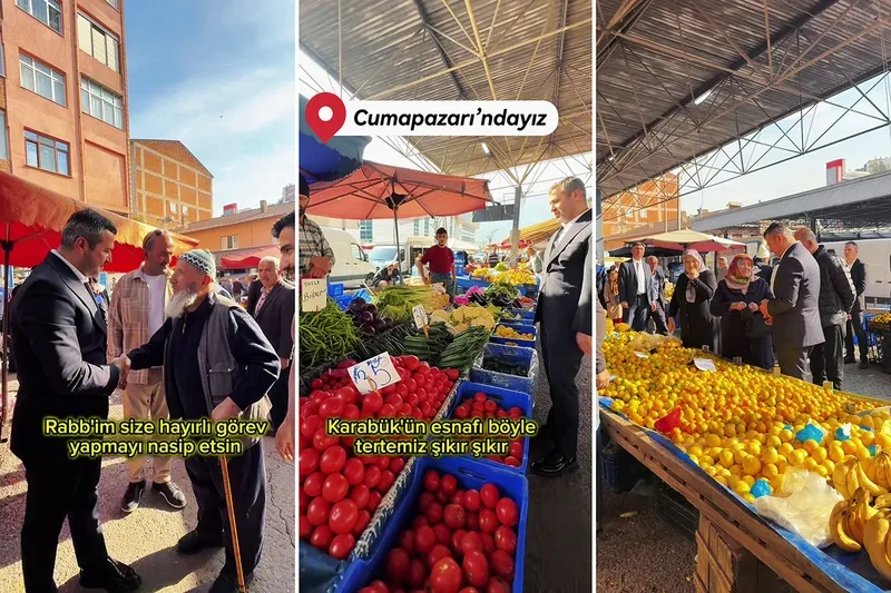 Başkan Çetinkaya Cuma Pazarı