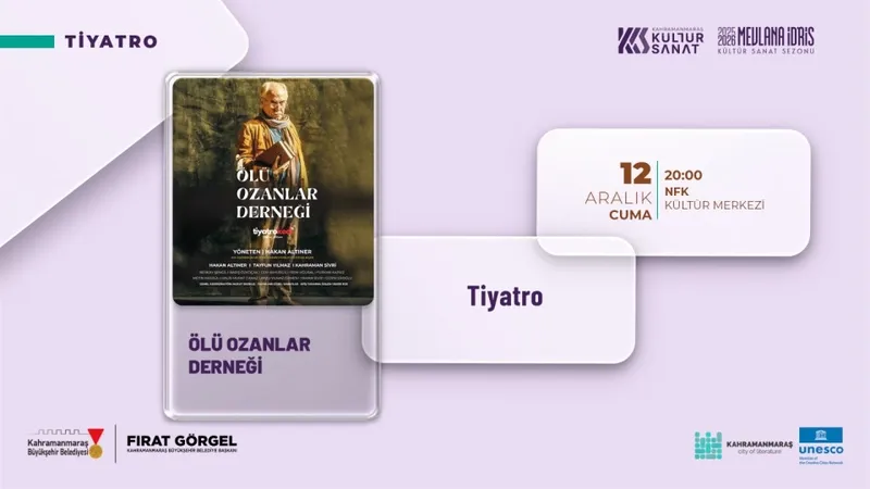 Ölü Ozanlar Derneği Tiyatro Oyunu Kahramanmaraş