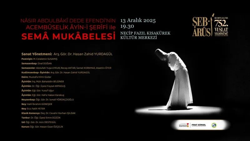 Hz. Mevlâna, Vuslatının 752. Yılında Kahramanmaraş