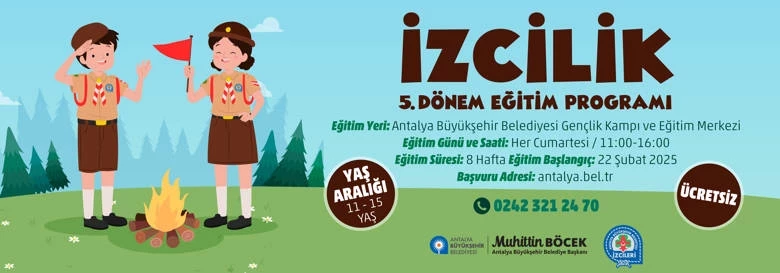 Büyükşehir İzcilik Eğitim Programına kayıtlar başladı