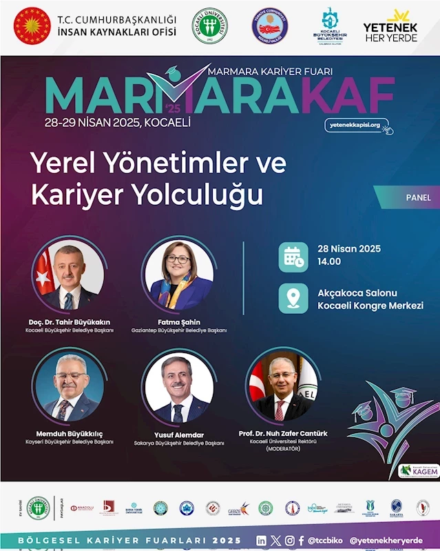 Başkan Büyükkılıç, MARMARAKAF’ta “Yerel Yönetimler ve Kariyer Yolculuğu” Konulu Panele Katılacak