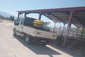 Canlı Hayvan Pazarımızda dezenfeksiyon işlemleri yapılmaktadır.